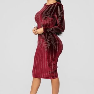 Stick by Me Velvet Dress